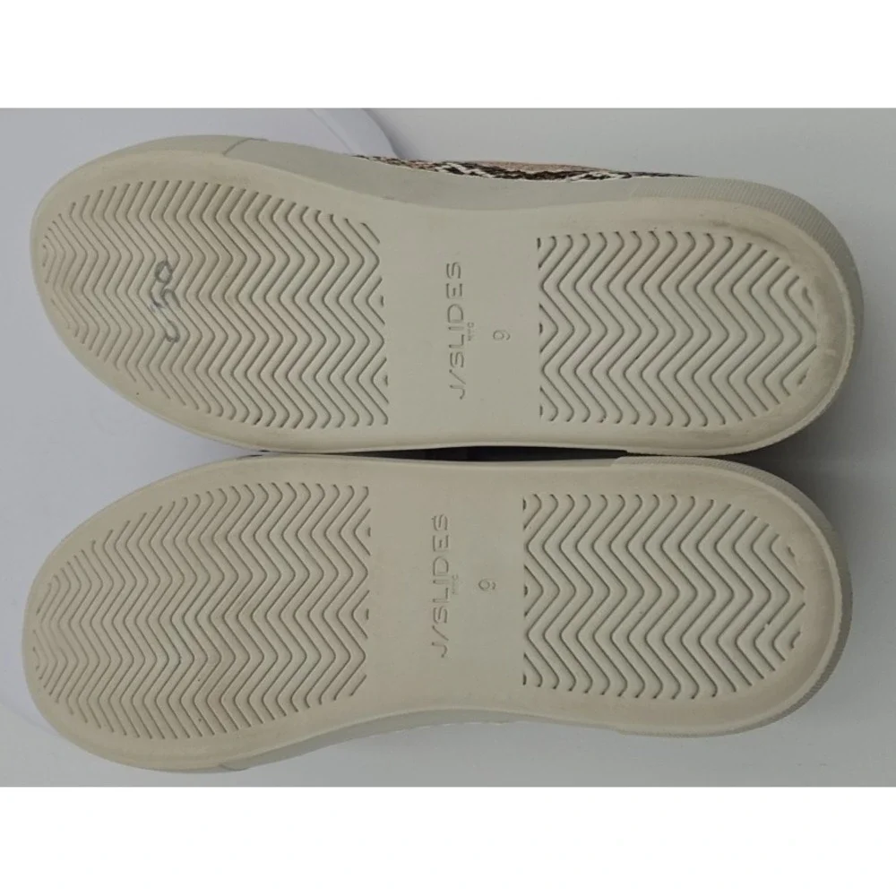 J/Slides Heidi NWOB Slip-On Round Toe Platform Sneaker Python Snake Print Sz W/9